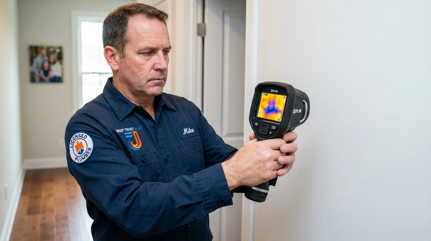 Thermal imaging leak detection by Johns Plumbing LLC in Potsdam